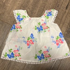 Janie and Jack swingback floral top